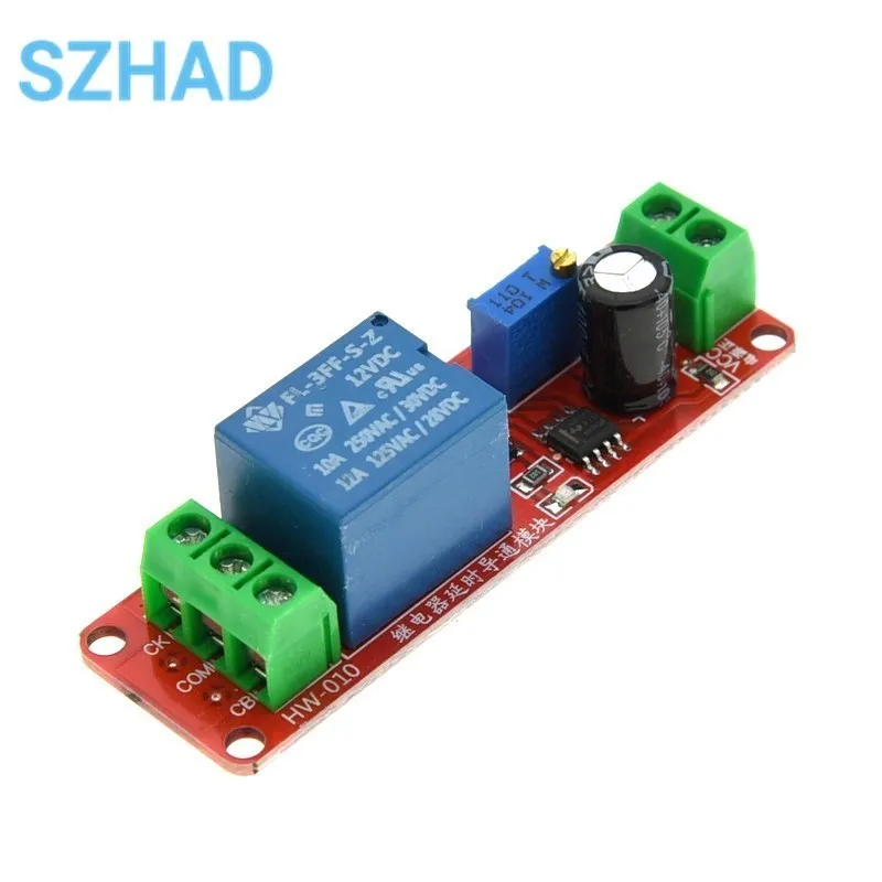 NE555 DK555 Timer Switch Adjustable Disconnect Module Time delay relay Module DC 12V Delay relay shield 0~10S