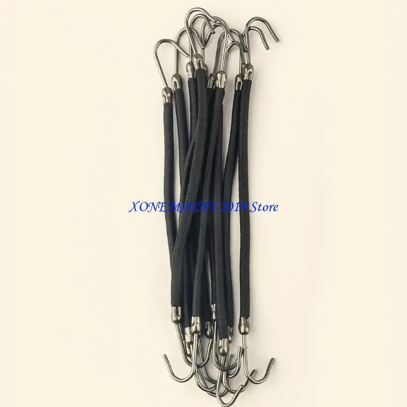 

F42F Set of 10 Elastic Hair Styling Hooks Simple and Convenient Hair Bands Colorful Hair Scrunchies Tie Hairties Ornament