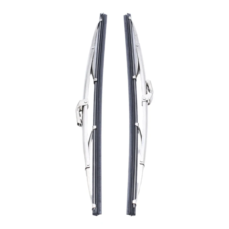 

12" Polished Stainless Steel Front Windshield Wiper Automotive 1 Pair