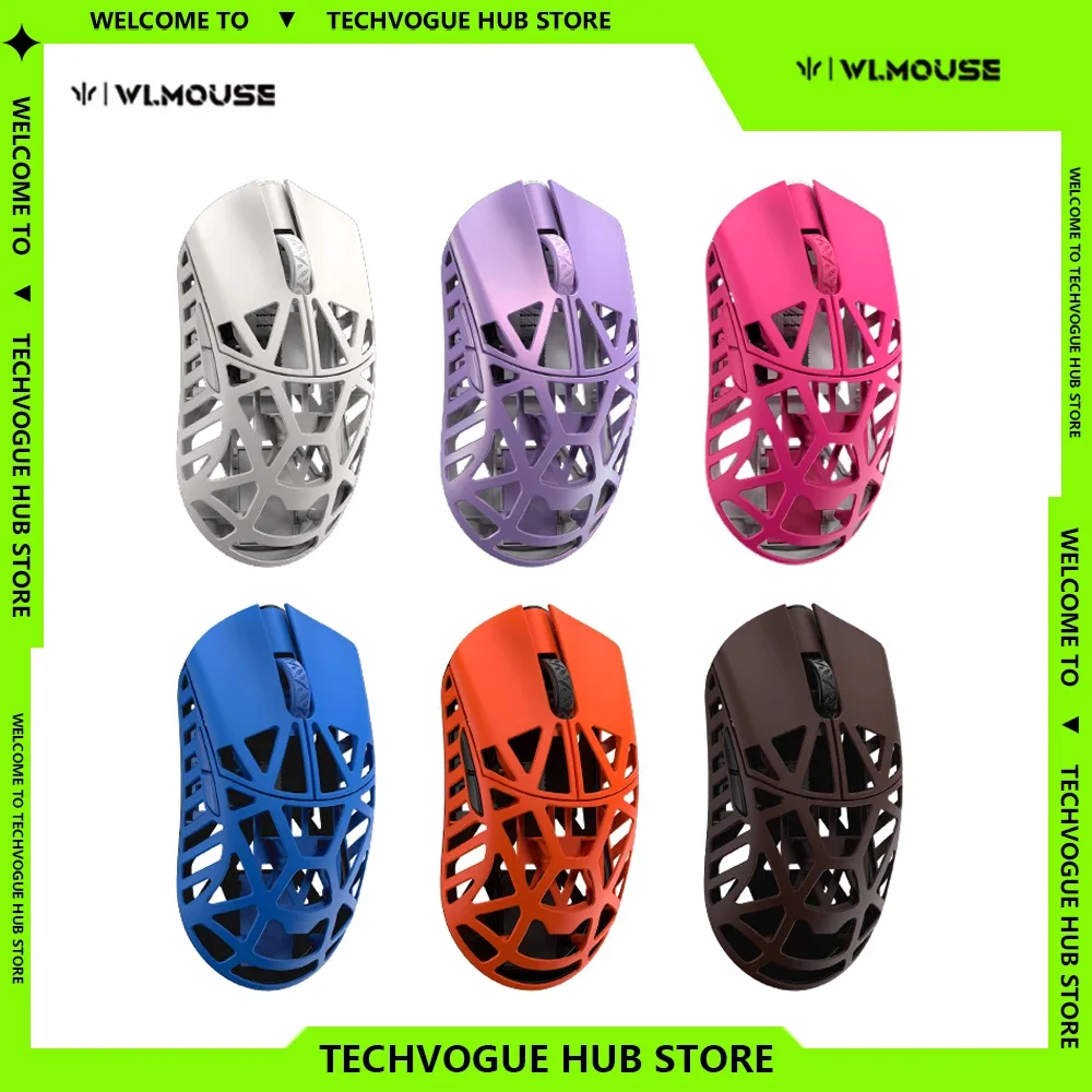 New WLmouse Beast X Max Gaming Mouse Lightweight FPS Sensor Magnesium Alloy 8K PAW3950 Customize Wireless Mouse Pc Gamer Gift