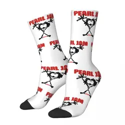 Vintage Pearls Jam Alive Merch Socks Compression Rock Music Band Graphic Middle Tube Socks Super Soft for Womens Little Gifts