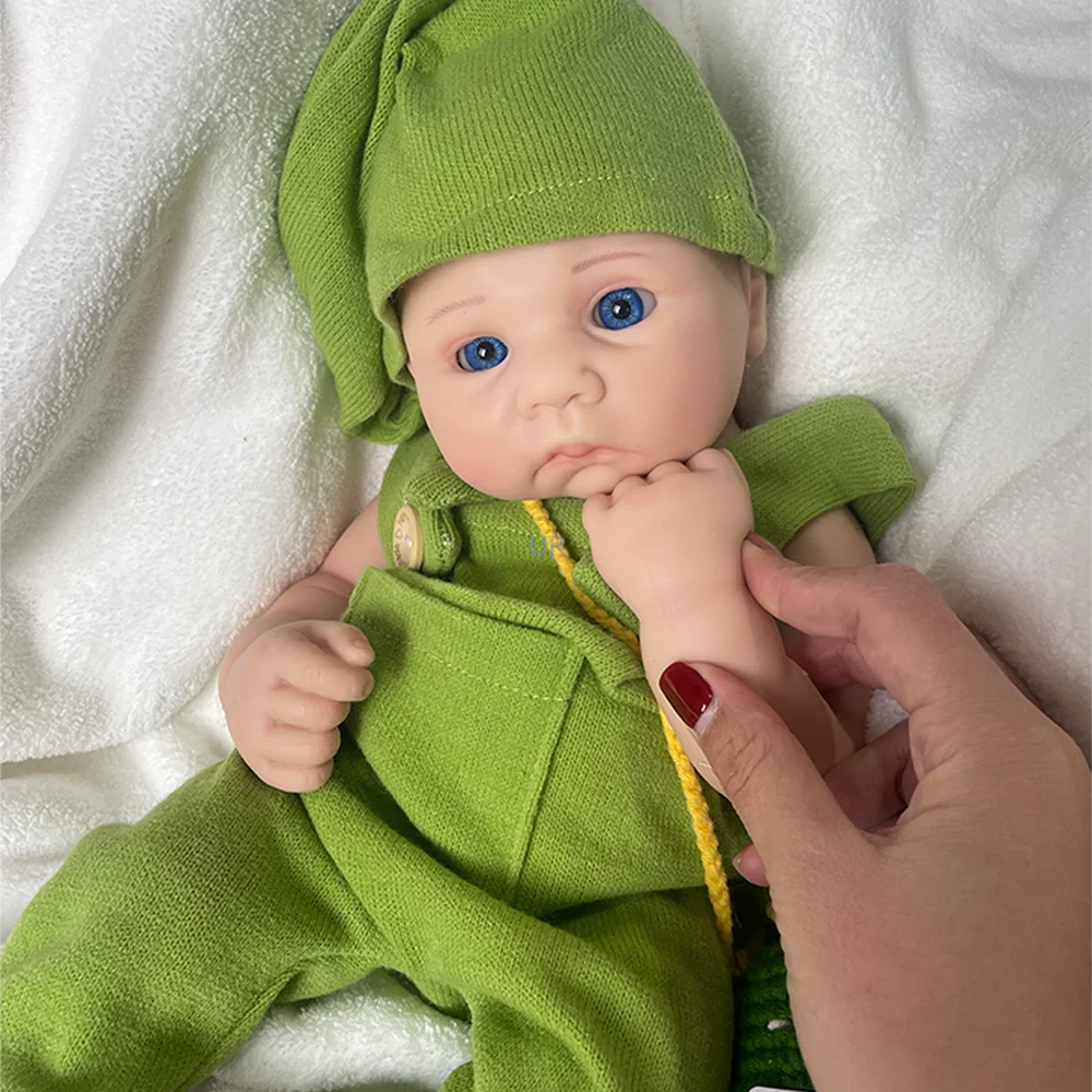 16 Inch Lifelike Reborn Baby Dolls High Quality Soft Silicone Body Handmade Newborn Boy For Collectible Enthusiasts Nursery