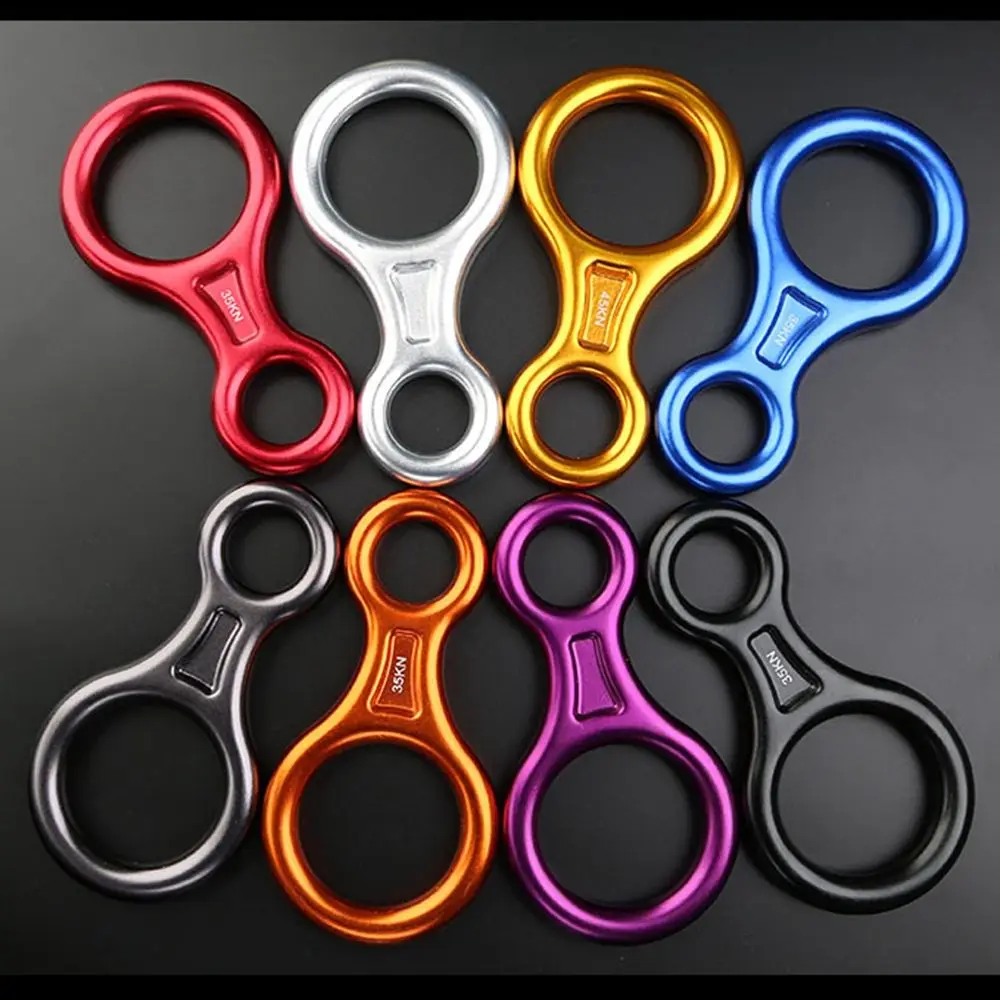 7 Colors Gear Device Equipment Climbing Ring Rope Descender Rock Climbing Descenders Downhill Eight Rings