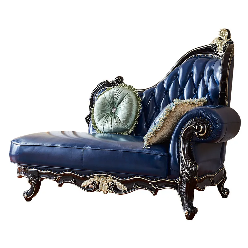 

#European Style Leather Sofa Combination, Small Living Room, Luxurious Villa, Living Room, Solid Wood Carved Sofa, Leather Art
