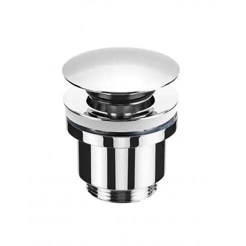 GALYON Valvula click clack  Apta para lavabos y bides, Desagüe Lavabo Fácil instalación Tapones de Desagüe Lavabo, Universal con o sin Rebosadero, Pop-Up Cromado