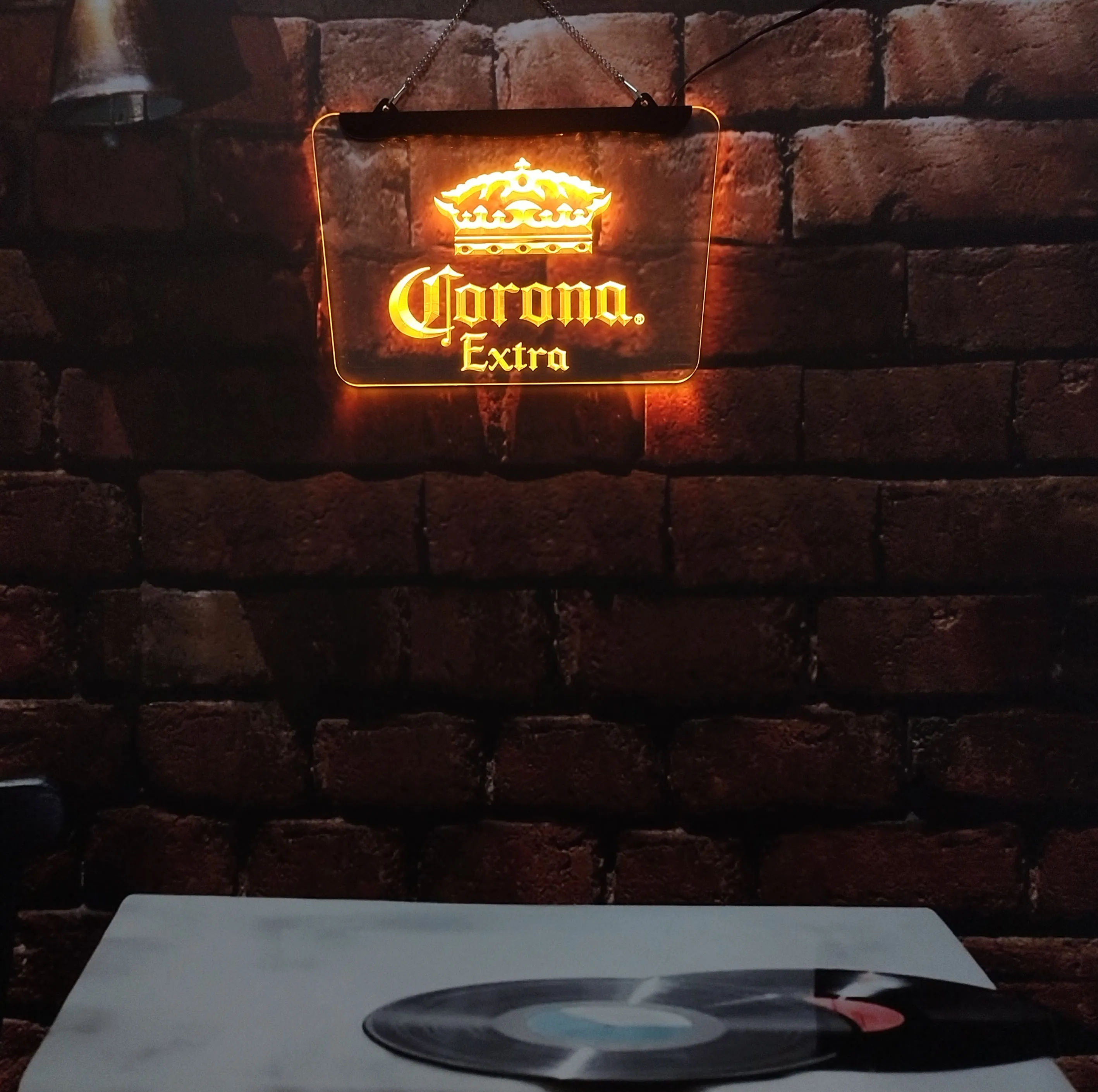 Corona Extra Beer Bar Pub Game Room LED neon sign Acrylic board Home Interior Decoration Wall Art Blue 20*30 for Shop Men's Cave