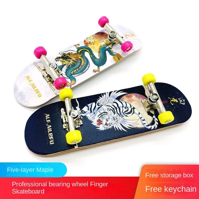 Finger Skateboard Professional Board giocattolo creativo per bambini Fingertip Skateboard a quattro ruote modello giovanile doppio