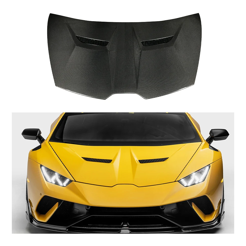 

V Style New Dry Carbon Fiber Car Body Kit Engine Hood Bonnet for Lamborghini Huracan LP610 LP580