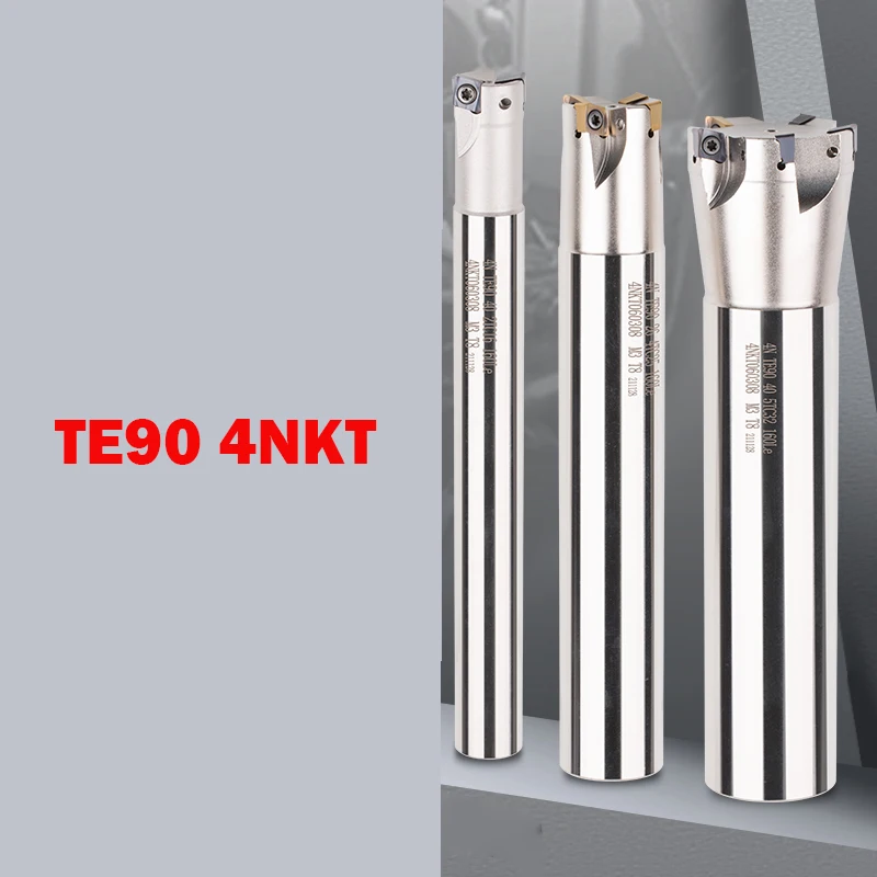 

TE90 Double-sided Fast Feed Milling Cutter Bar Right Angle Rough Square Shoulder End Milling Cutter 4NKT060308 Fast Feed Blade