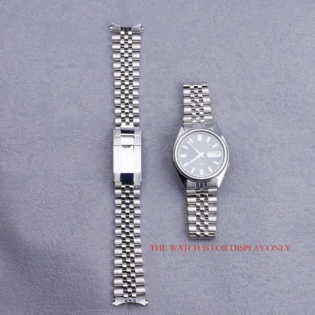 19 mm Splitter Hohl gebogenes Ende Massive Schraubglieder Uhrenarmband Jubilaumsarmband fur Seiko 5 SNXS73K1 SNXS75 SNXS77 SNXS79K1 SNX79J1 AliExpress 1511
