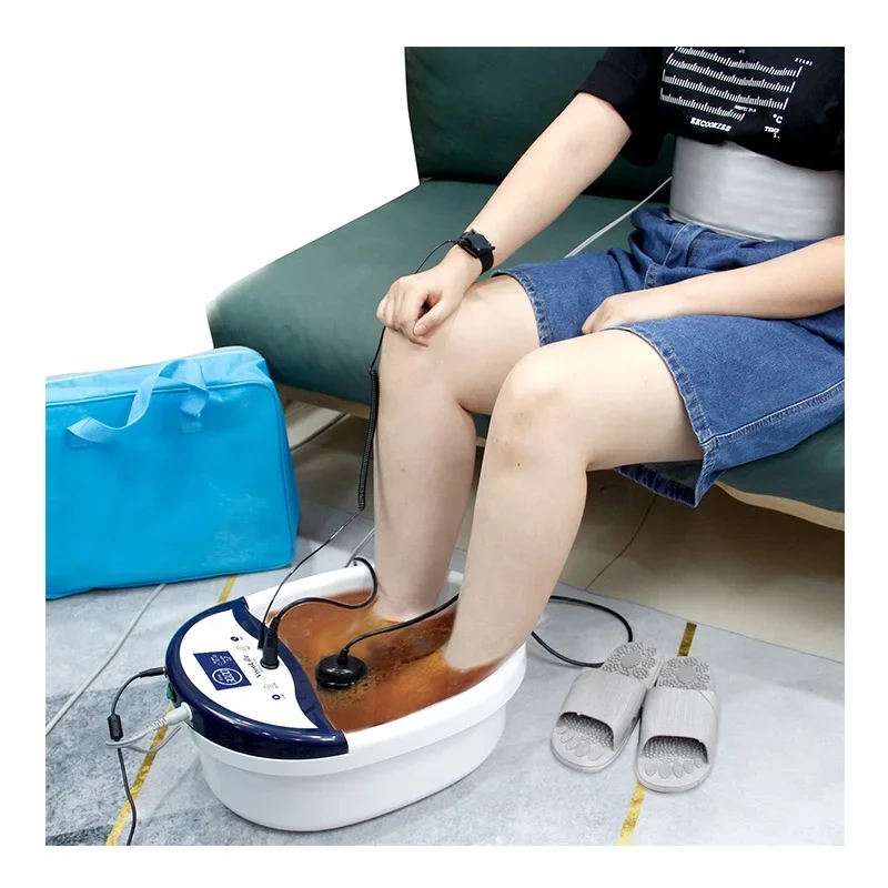 CE Certificate Foot Detox Ionic Foot Bath Spa Machine With Infrared Waist Belt Function HK-801B