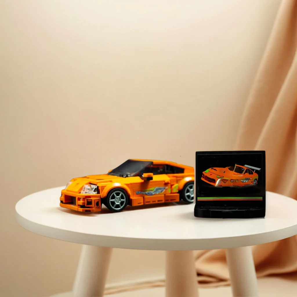 PolaDeer 408 pièces MOC bricolage Brian O'Connor Supra Mk4 blocs de construction assemblage modèle jouet brique enfants cadeau d'anniversaire Craig Lieberman