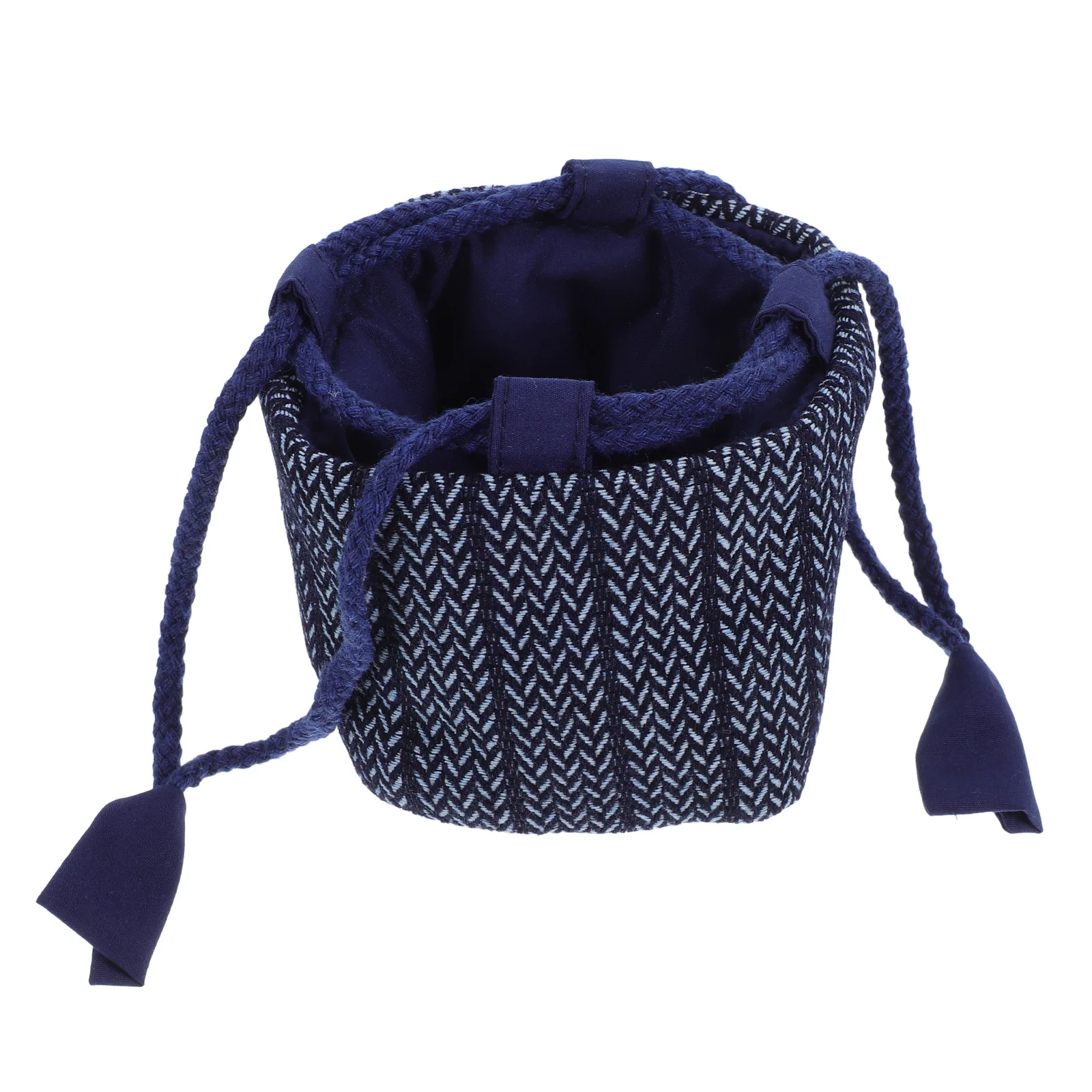 

Compact Denim Tea Set Pouch for Ceramic Teapot Teacups Storage Material Travel Business Trips Everyday Use Blue