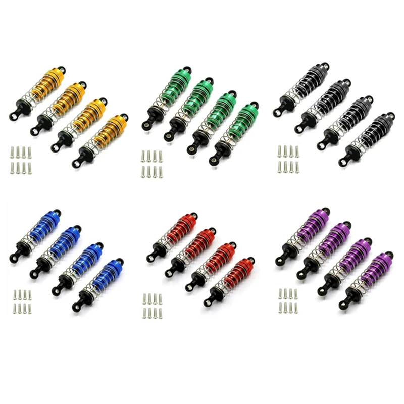 

4 шт. металлический демпфер амортизатора для HBX 16889 16889A 16890 16890A SG1601 SG1602 1/16 детали для обновления радиоуправляемого автомобиля, аксессуары