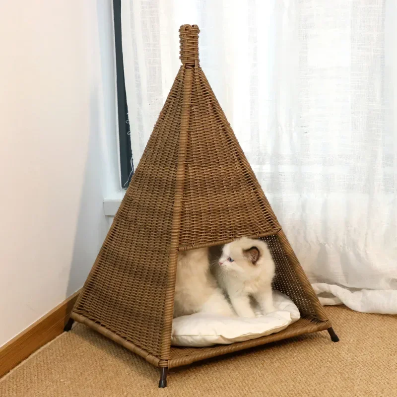 Cat's House Summer Kennel Dry and Breathable Pet Nest Stylish Tent Bed for Cats Comfortable Four Seasons Web Celebrity Pet Bed