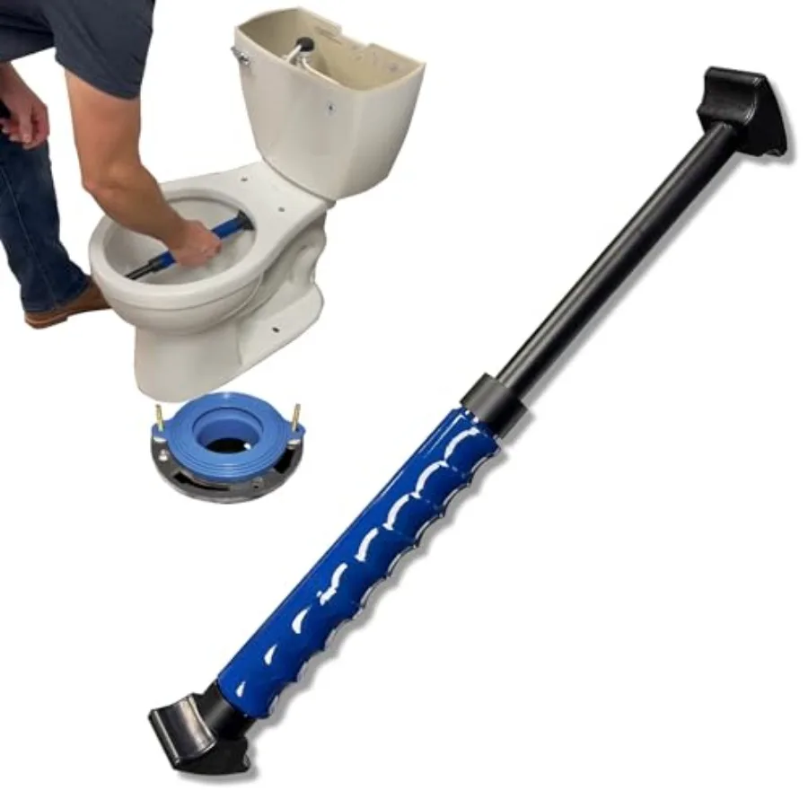 

Plumber's Toilet Lift and Carry Tool Easily Line up T-Bolts USA and Patented Pick Up Stix®