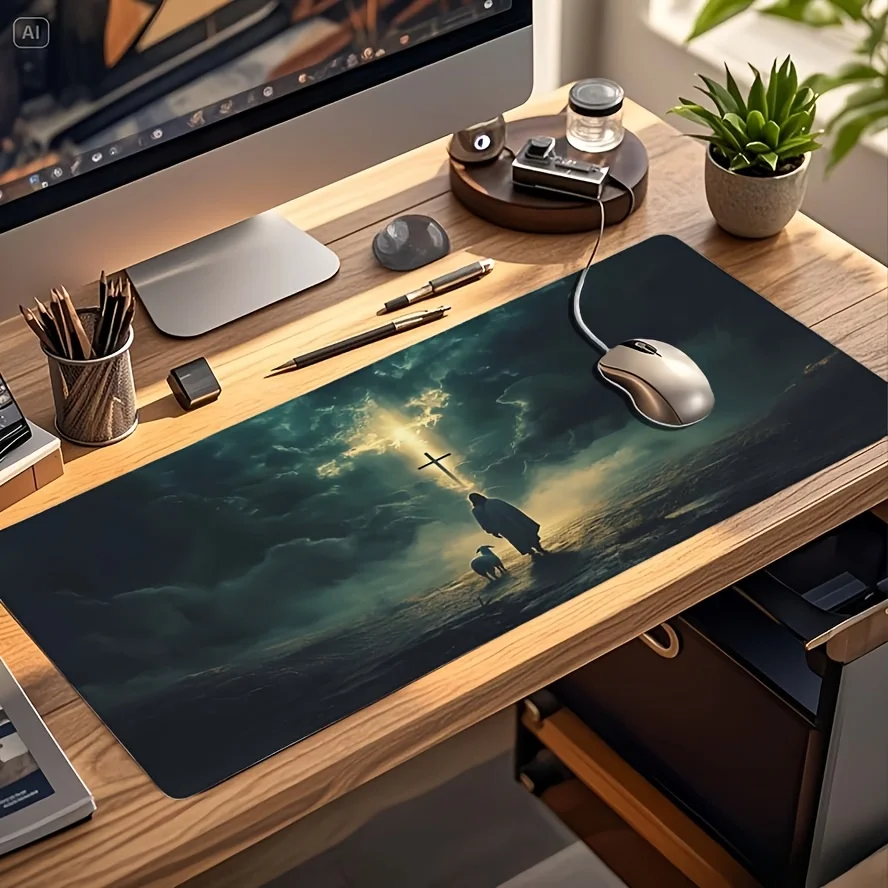 

Коврик для мыши Christian Cross Shepherd XL, нескользящий резиновый коврик для игровой клавиатуры, коврик для офисного стола