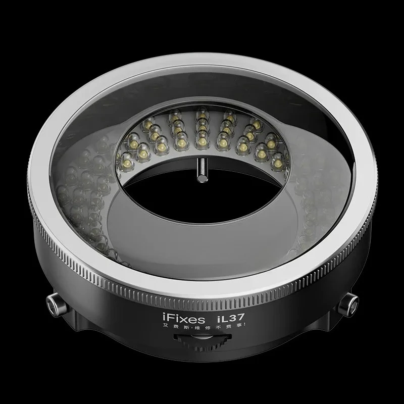 IFixes IL37 Microscope Polarized 96 LED Ring Light Lamp Anti Glare Illuminators Remover Glare Restoring Colors Soldering Repair