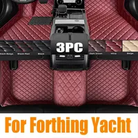 TPE Car Floor Mats For Forthing Yacht FMC Suba M4 2022 2023 2024 5Seat Waterproof Leather Pads LHD Foot Carpets Auto Accessories