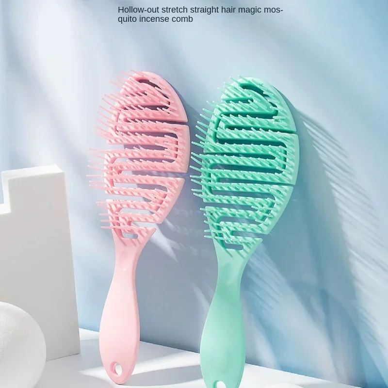 Massage Hair Comb Salon Wet Hair Brush Women Hairdressing Styling Hair Tools Anti Detangling HairBrush Wet Dry Dual Purpose Comb