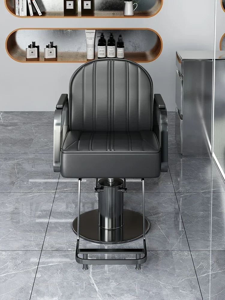 Backrest Luxury Foldable Barber Chair Perm Hair Dyeing Lift Barber Chair Silla De Barbería Salon Furniture GM212 Hairdressing