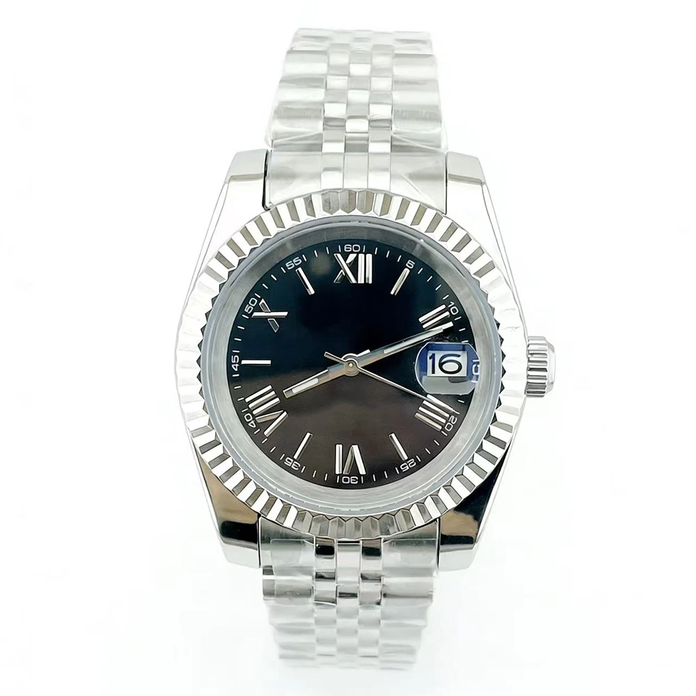 39MM 36MM Luxury NH35 Automatic Mechanical Wristwatch Roman Number Men Watches Sapphire Crystal 10Bar  stainless steel strap