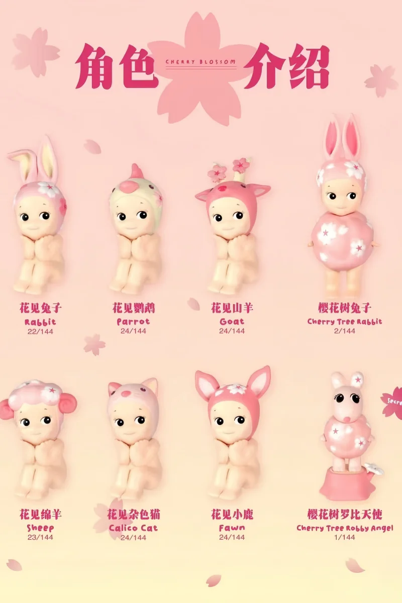 In Stock Sonny Angel Cherry Blossom Series Blind Box Toy Hanami Edition Collectible Mini Figure Desktop Decor Kids Birthday Gift