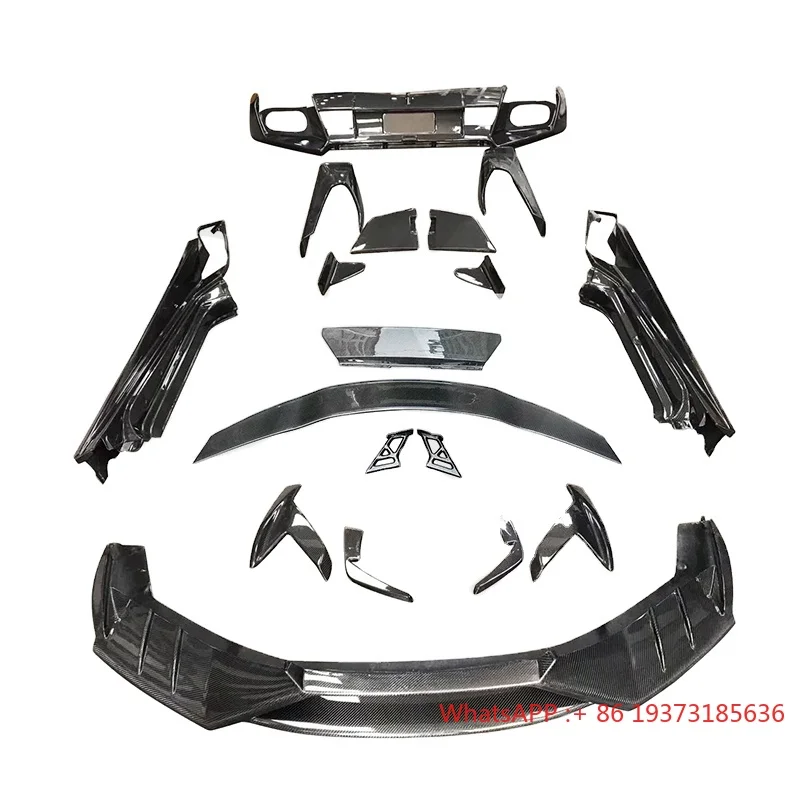 MSY-Kit de carrocería de fibra de carbono para Lamborghini Huracan LP580 LP610, nuevas condiciones, faldones laterales de labio delantero, kit de carrocería de alerón, Clips incluidos