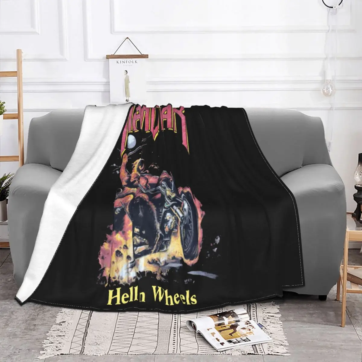 Manowar Hell On Wheels 1997 Power Metal Rock Black T Usa Size Sxxl Hip Hop Sale Throw Blanket