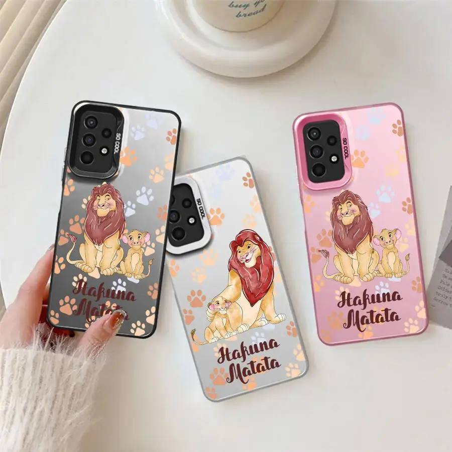 Case for Samsung Galaxy A54 A52 A14 A53 A34 A13 A12 A23 A33 A71 A32 A51 A24 A72 Silicone Funda Hard Phone Cover Disney Lion King