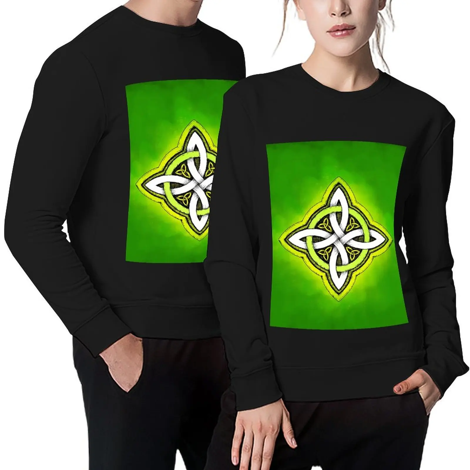 

Colorful Celtic Luck Knot Pullover men's autumn clothes men clothes autumn jacket men men wear sweatshirt