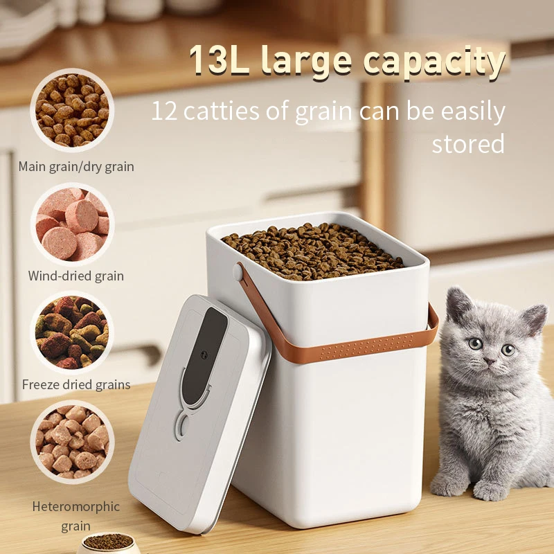 Pet Food Container Vacuum Preservation Large Capacity Pet Food Storage Bucket