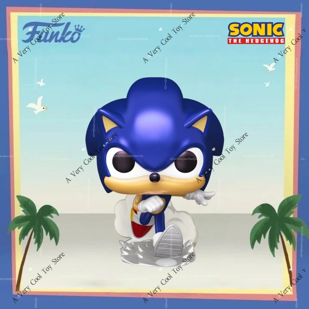 

Sonic The Hedgehog Figure Plus Sonic (Pearlescent)1114 FUNKO POP 4 inch Vinyl Figure Limited Edition Desktop decoration Toy Gift