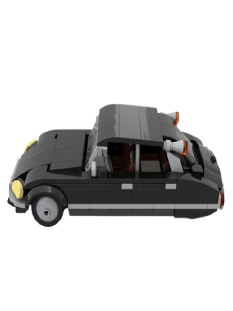 Blocs de construction d'assemblage de petites particules MOC-67374, 260 pièces, véhicule rétro, voiture, jouet éducatif, modèle de construction, ensemble cadeau, ornement