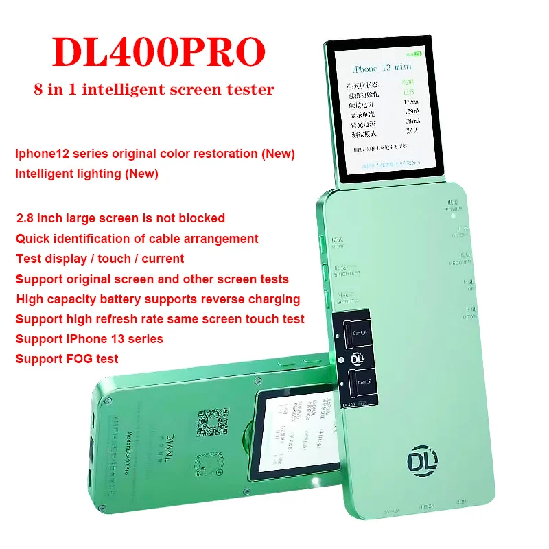 KULI DLZXWIN DL400 Pro Smart Screen Tester For Iphone Huawei Cell Phone Repair Machine Tool Set Professional Complete Kit Cables KULI DLZXWIN DL400 Pro Smart Screen Tester For Iphone Huawei Cell Phone Repair Machine Tool Set Professional Complete Kit Cables