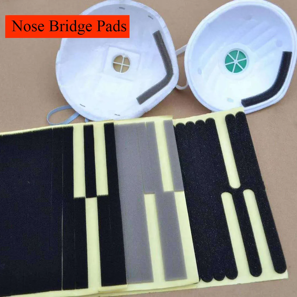

Anti-Fog Microfiber Self-adhesive Protection Strip Mouth Mask Accessories Sponge Cushion Nose Bridge Pad