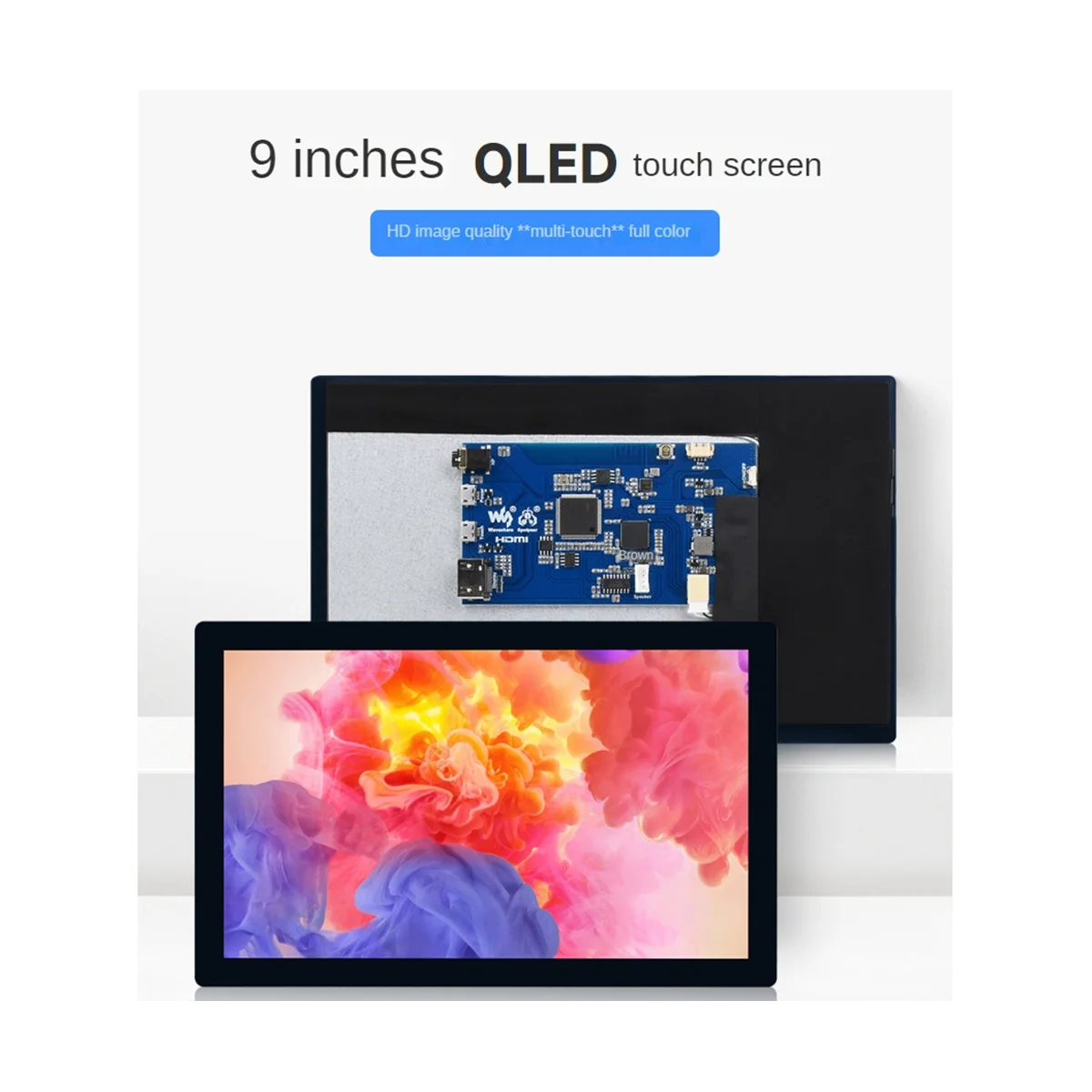 Imagem -02 - Waveshare-qled Tela Sensível ao Toque Capacitiva Quantum Dot Display Alta Resolução 1280x720