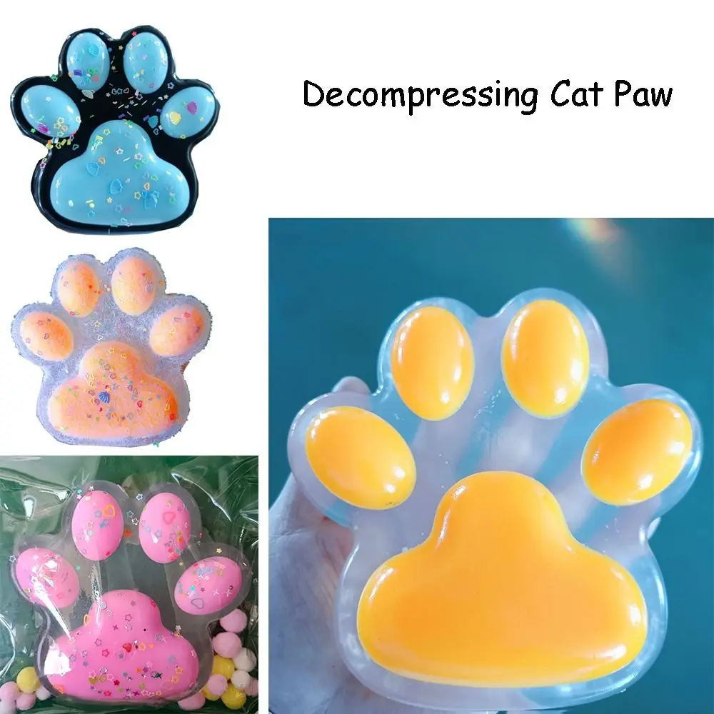 Creativity Giant Squeeze Cat Paw Toys Soft Squeeze Toy Decompressing Pinching Cat Paw Abreact Sticky Relief Relax Toys