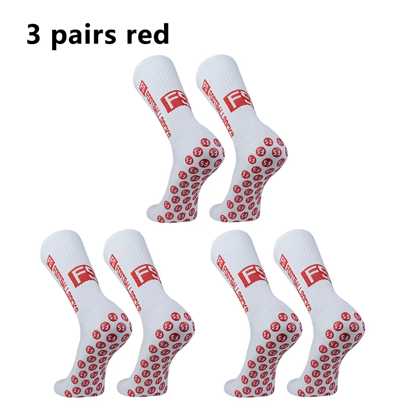 3 pairs New 2023 Men Women Colorful Letter Football Socks Breathable Sports Silicone Non slip Grip Football Socks