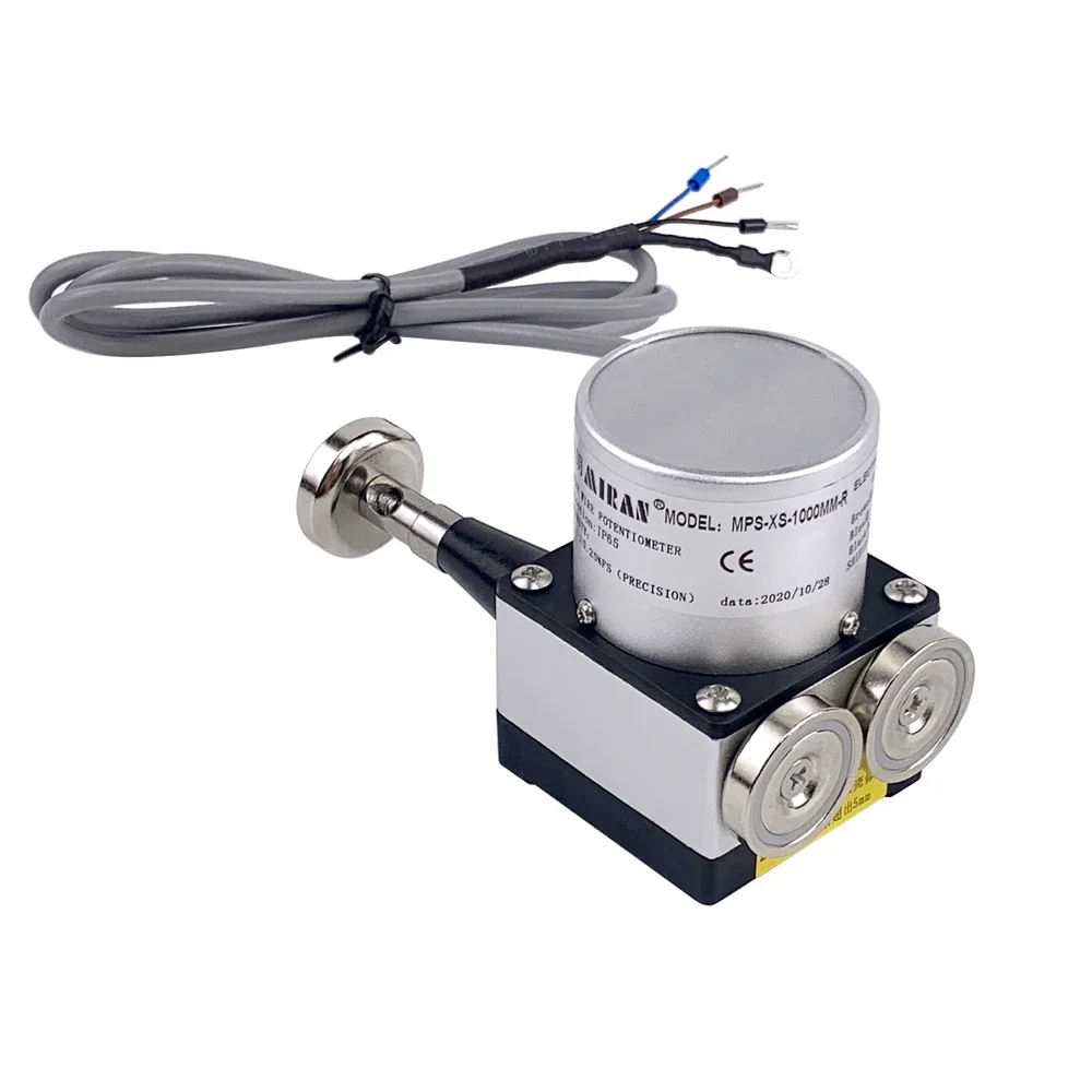 MIRAN MPS-XS-1000mm-R No Drilling Magnetic Suction Installation Linear Wire Potentiometer Encoder Draw Wire Potentiometer