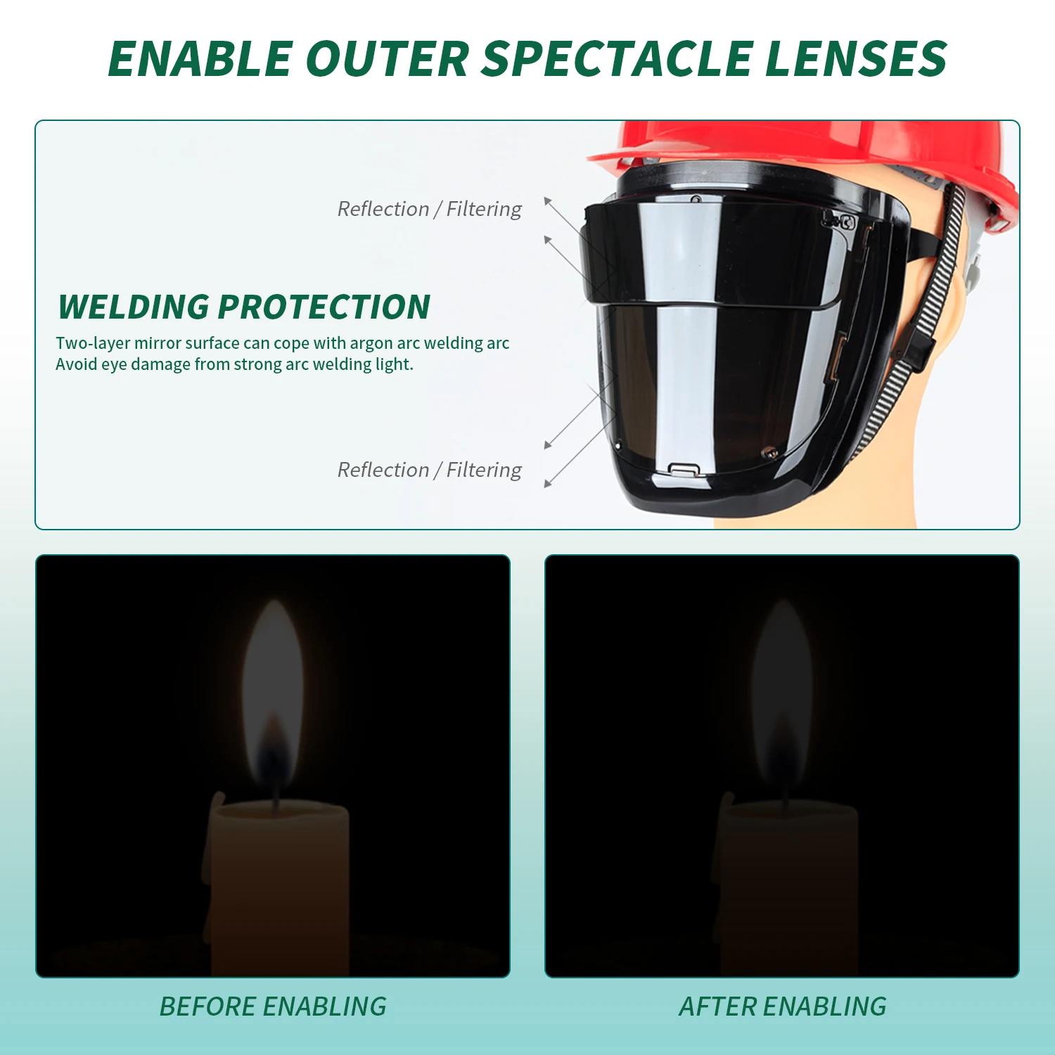 Welding Mask Helmet Goggles Factory Outlet Lens Laser Double Protection Hood Welder Helmets for Beauty Equipment Weld Machine