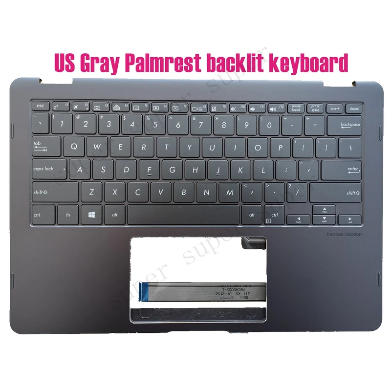 

SSS+ US Gray Palmrest backlit keyboard for Asus UX370U UX370UA UX370UAR Q325UA