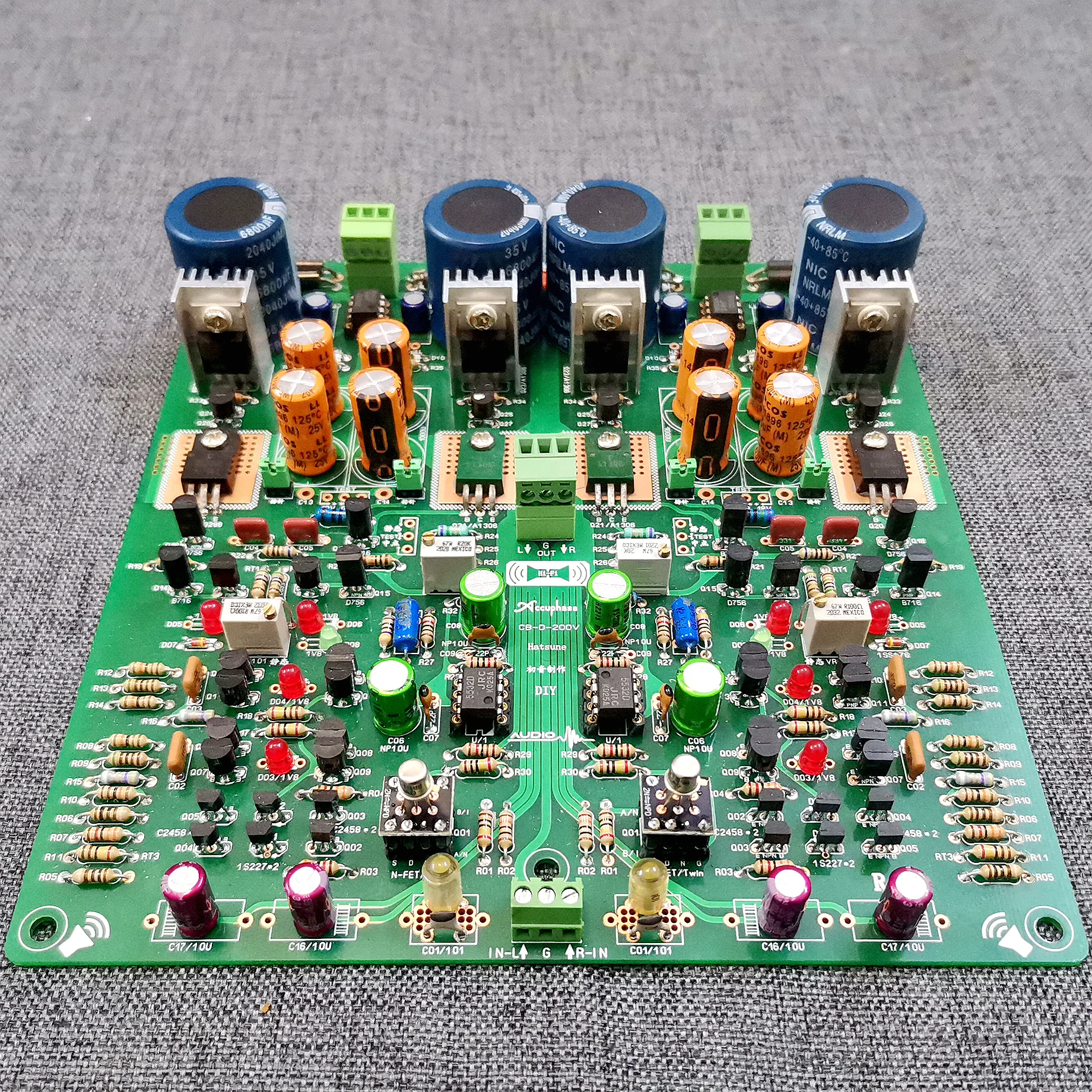 

Clone Accuphase C-200V Vocal Model HiFi Gold Sealed Pre-amp Board DIY/Finished/Bare Board