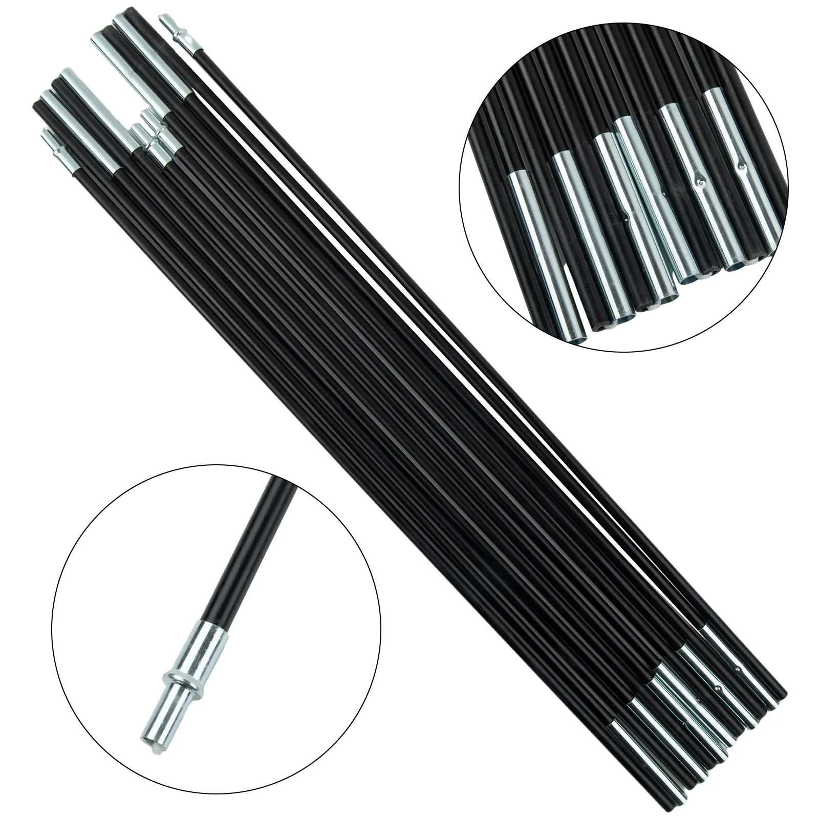 Tent Rod Portable Fiberglass Tent Pole Kit Suitable for Tents of 1 8 Residents with Varied Length and Diameter