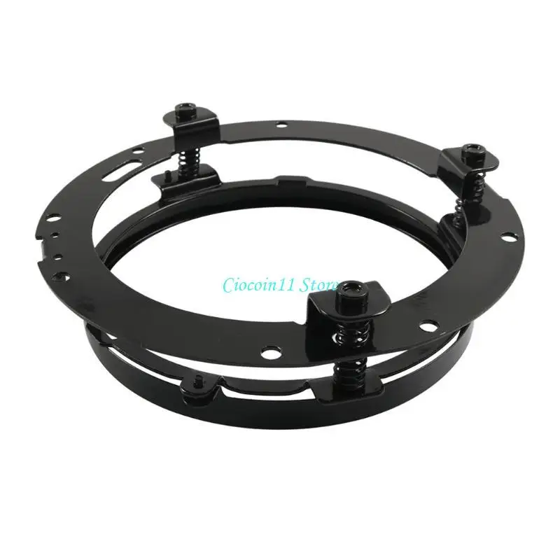 

Y1UB Secure 7 Inch Headlight Mounting Support Aluminum Round Rings for Car Motorcycle