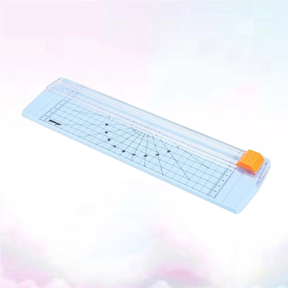 Mini Plastic Paper Cutter A4 Manual Sliding Linear Photo Cutter Clear Scale Moving Hob Design Multi Angle