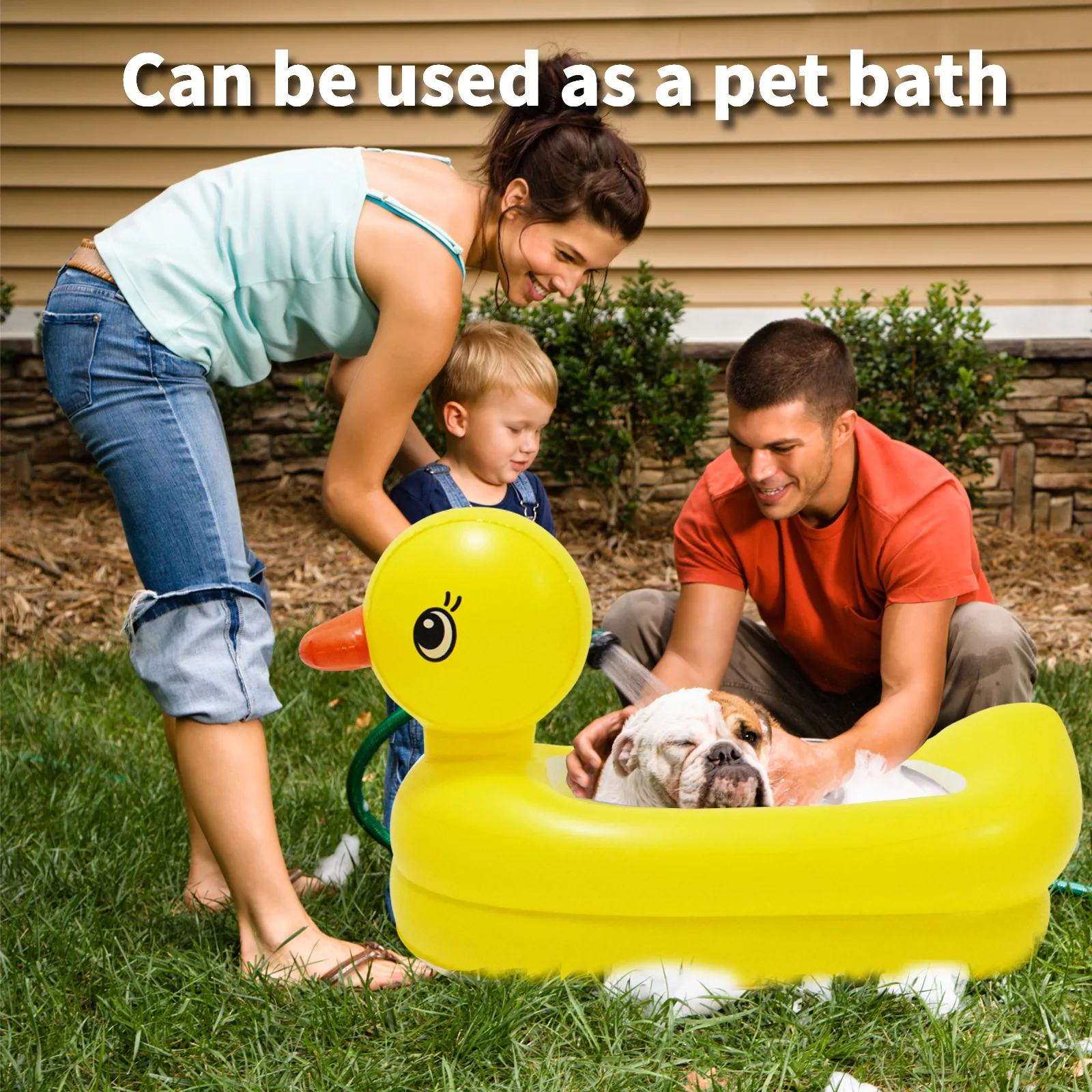 Inflatable Duck Bathtub Baby Swimming Pool Water Yellow Duck Inflatable Pool Children\'s Bathtub