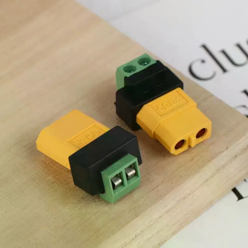 1Pcs XT60 Male Female To 2Pin Terminal Adapter Solderless Charging Connector For UAV Balance Charger Solar Panel Model Devices