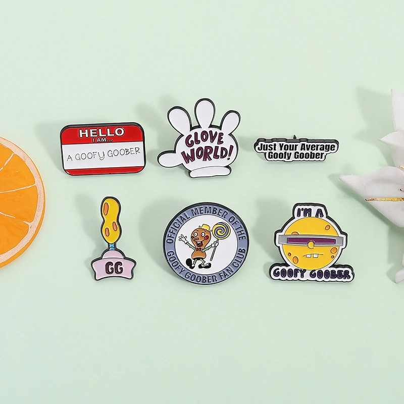 Classic Cartoon Animation Enamel Pins Cute Funny Creative Cartoon Brooches Backpack Lapel Badge Jewelry Gift for Kids Friends
