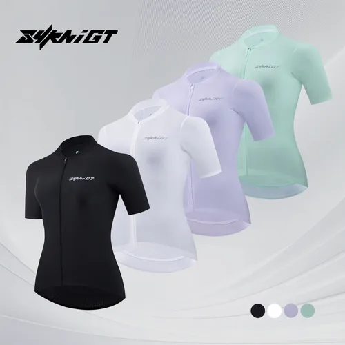 ZYKNIGT-ropa de ciclismo para mujer, ropa deportiva de ciclismo, transpirable, de secado rápido, sin costuras, Jersey corto de ciclismo